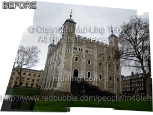 The Tower of Londond stitching progress by Mui-Ling Teh