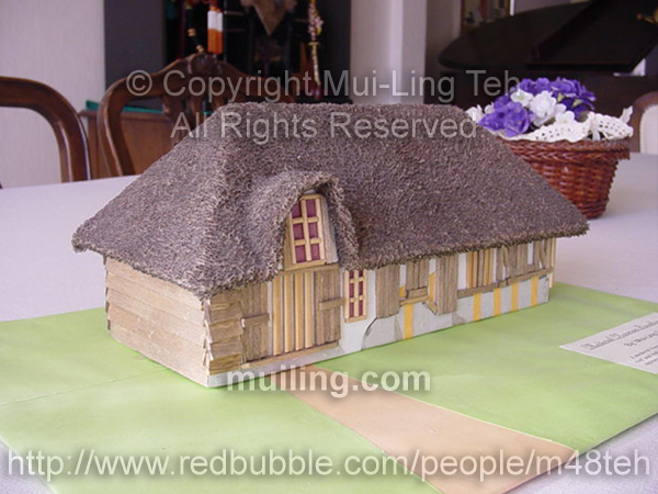 Medieval Norman Farmhouse built by Mui-Ling Teh at age 13